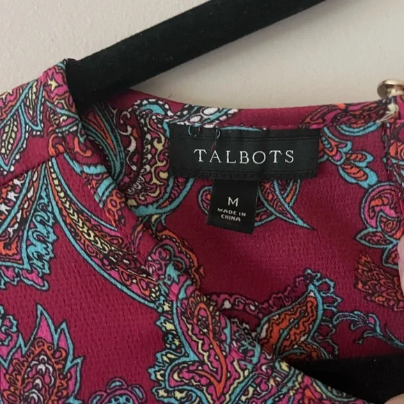Talbots Ruffle-Yoke Blouse - Picture 3 of 3